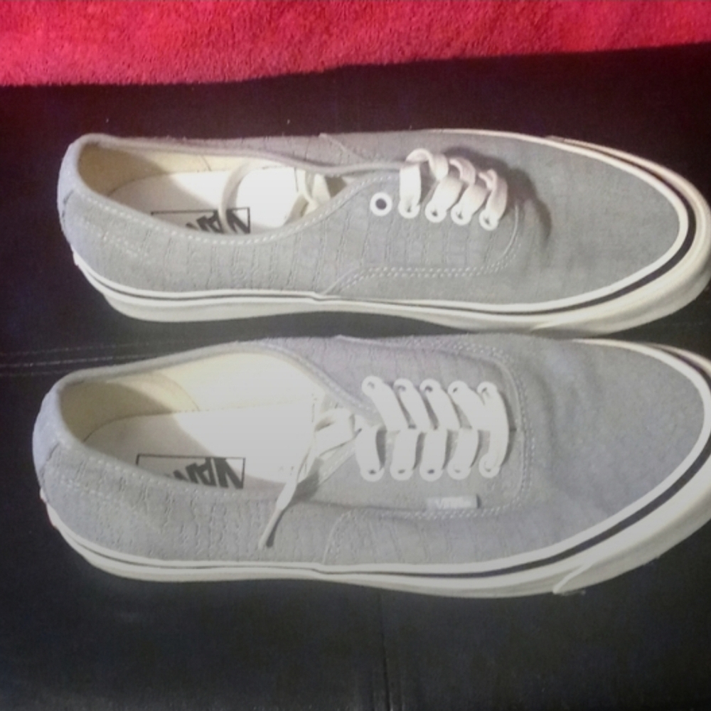 Vans Men's Gray Canvas Sneakers